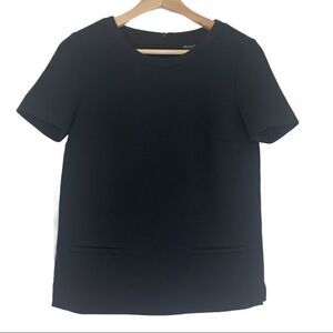 Massimo Dutti Scuba Like Structured Dress Top